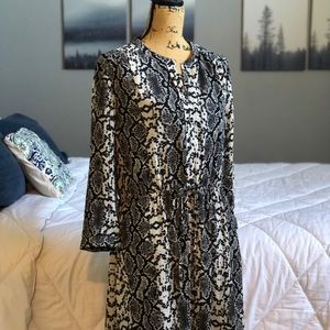 Chiffon Animal skin pattern dress